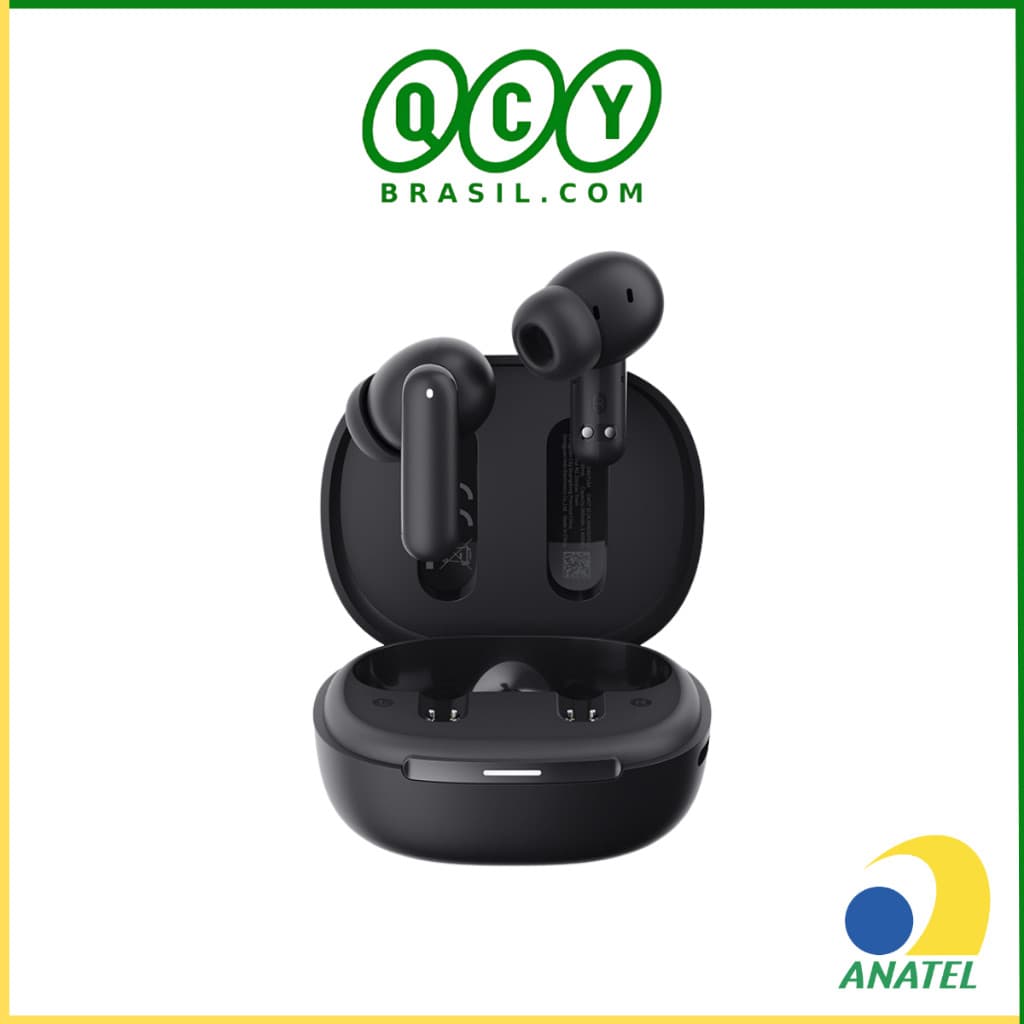 Fone de Ouvido QCY N30 ANC Sem Fio Bluetooth 5.4, Modo Baixa Latência, Até 28 Horas de Bateria, Certificado IPX4