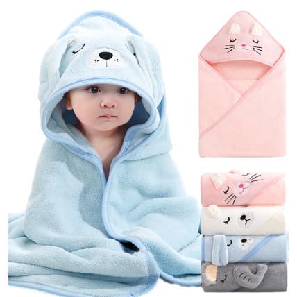 Toalha De Banho para Bebê Capuz Roupão Infantil Recém Nascido Criança Bichinho Absorvente