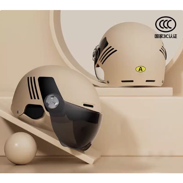 Novo capacete 3c verão quatro estações meio capacete da motocicleta veículo elétrico capacete Universal bateria carro pa