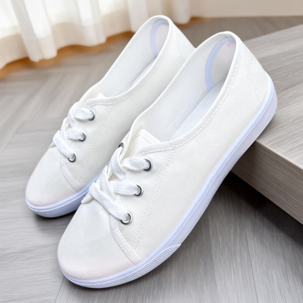 Sapatos de lona femininos verão 2026 novo estilo antiderrapante respirável sapatos brancos preguiçoso estilo de venda qu