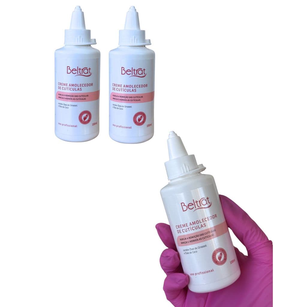 Kit 3 Creme Amolecedor De Cuticulas Beltrat Profissional