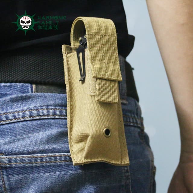 Deyi acampamento ao ar livre T6 lanterna saco tático MOLLE acessório saco Mini bolsa vara conjunto de ferramentas