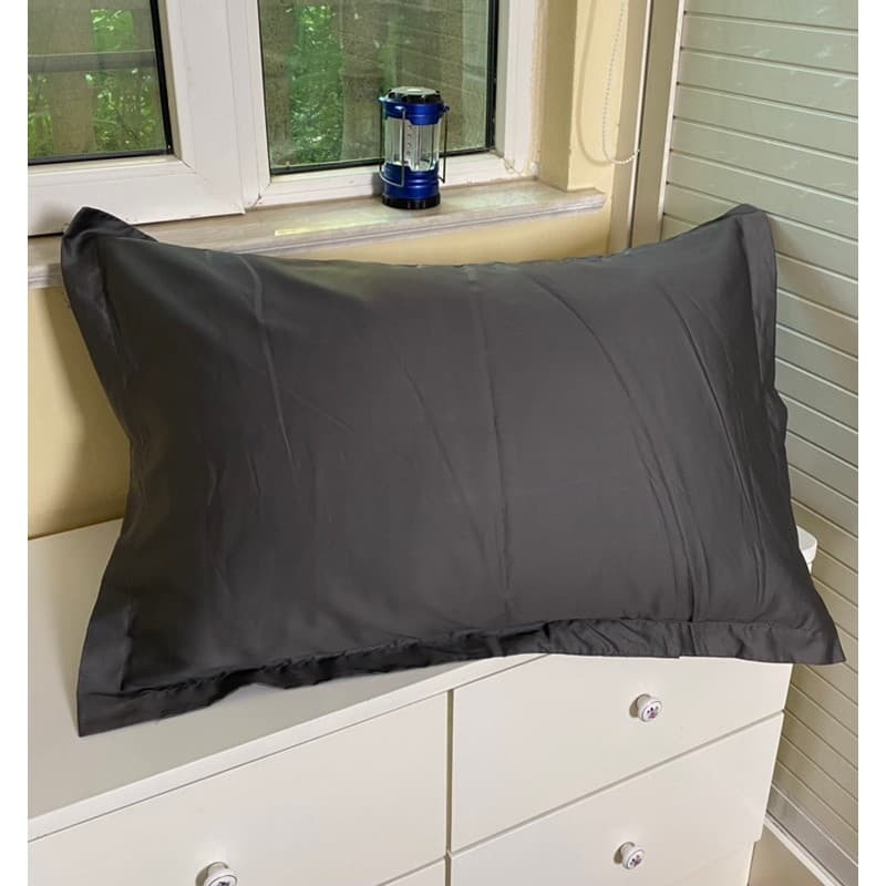 40% Tencel 60% algodão fronha estilo europeu todo algodão cor sólida fronha de aba larga par 48cm x 74cm