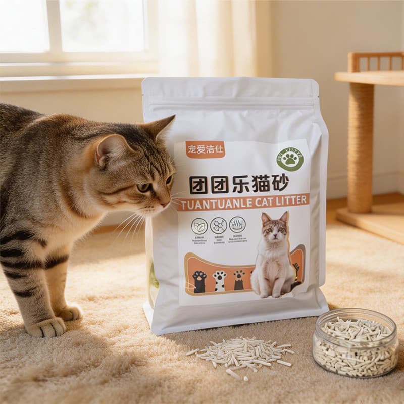 Tofu maca de gato 3kg pacote desodorante poeira-livre grande saco tofu maca resíduos areia Pet gato casa suprimentos des