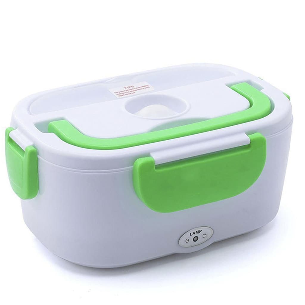 Marmita Eletrica Termica Portatil Alça 12V Carro Motorista Divisorias Colher Comida Lanche Automotivo