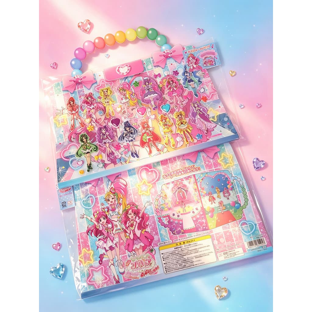 Frete grátis pedido diário Healin ''Good Pretty Cure versão teatral conjunto de adesivos de bolha portátil série de cena