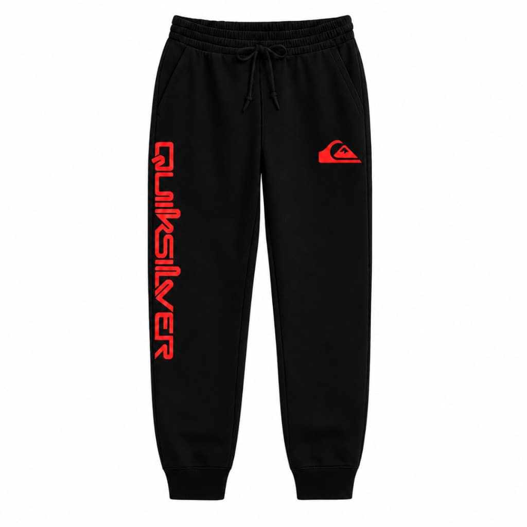 Calça Moletom Quiksilver Skate Surf Surfing Rua Streetwear Algodão 3 Cabos