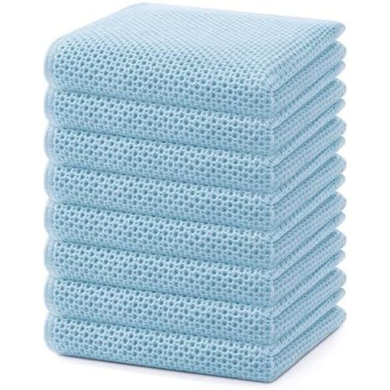 Panos De Prato De Cozinha Homaxy 100 % Algodão Waffle Tecer , Toalhas Secagem Rápida Absorventes Ultramacias , 12 x 12 P