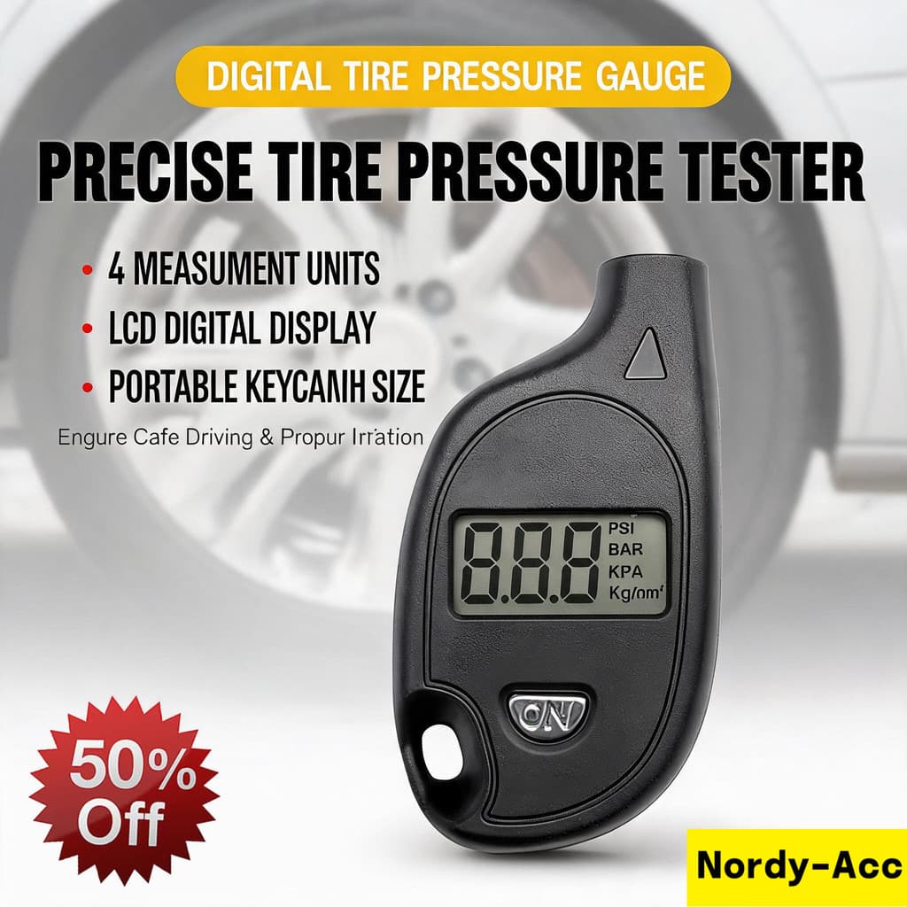 Mini Chaveiro Digital Medidor De Pressão Dos Pneus Display LCD Alta Precisão Portátil Carro Motocicleta Testador Com Ane
