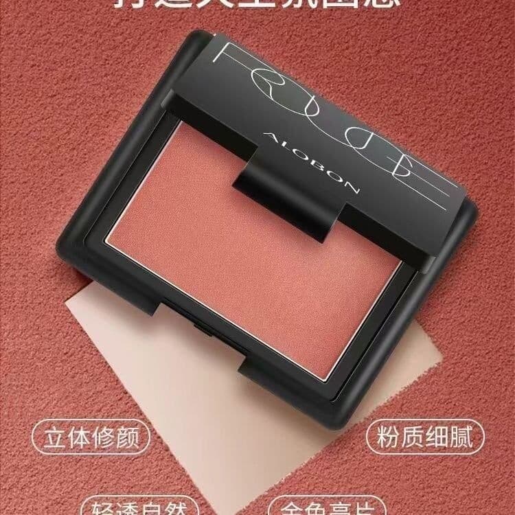 Loja física mesmo estilo perolado deslumbrante cor rosa laranja paleta de cores delicado Rouge pó Yabang brilho fosco co