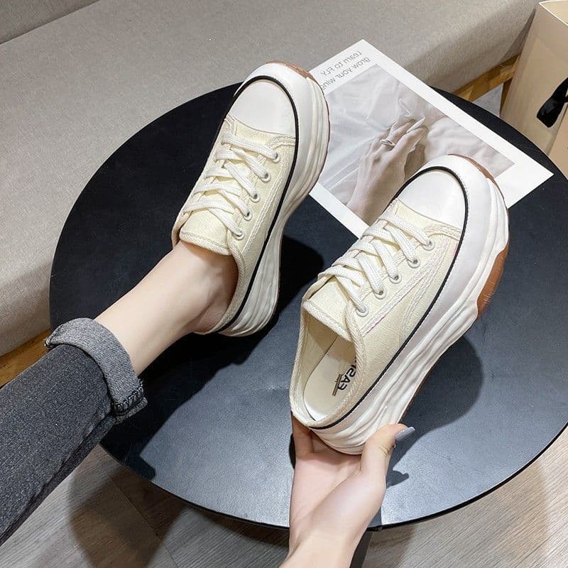 Versão coreana papai sapatos femininos 2025 primavera novo estilo All-Match estudante tênis de sola grossa feminino Casu