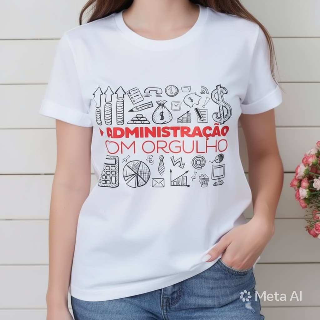 Camiseta Administração Adm Baby Look  Blusa Variados Tipos 04A12
