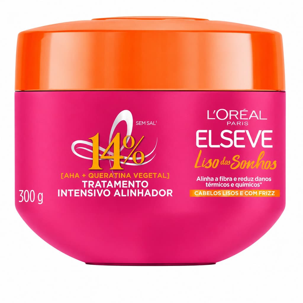 MÁSCARA LISO DOS SONHOS TRATAMENTO L'ORÉAL PARIS ELSEVE 300G