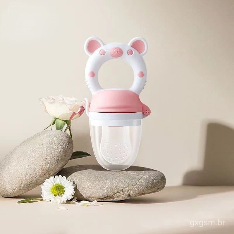Mordedor para Bebês com Suco de Frutas e Vegetais, Alimentador Feliz, Suplemento para Dentição, Chupeta de Conforto