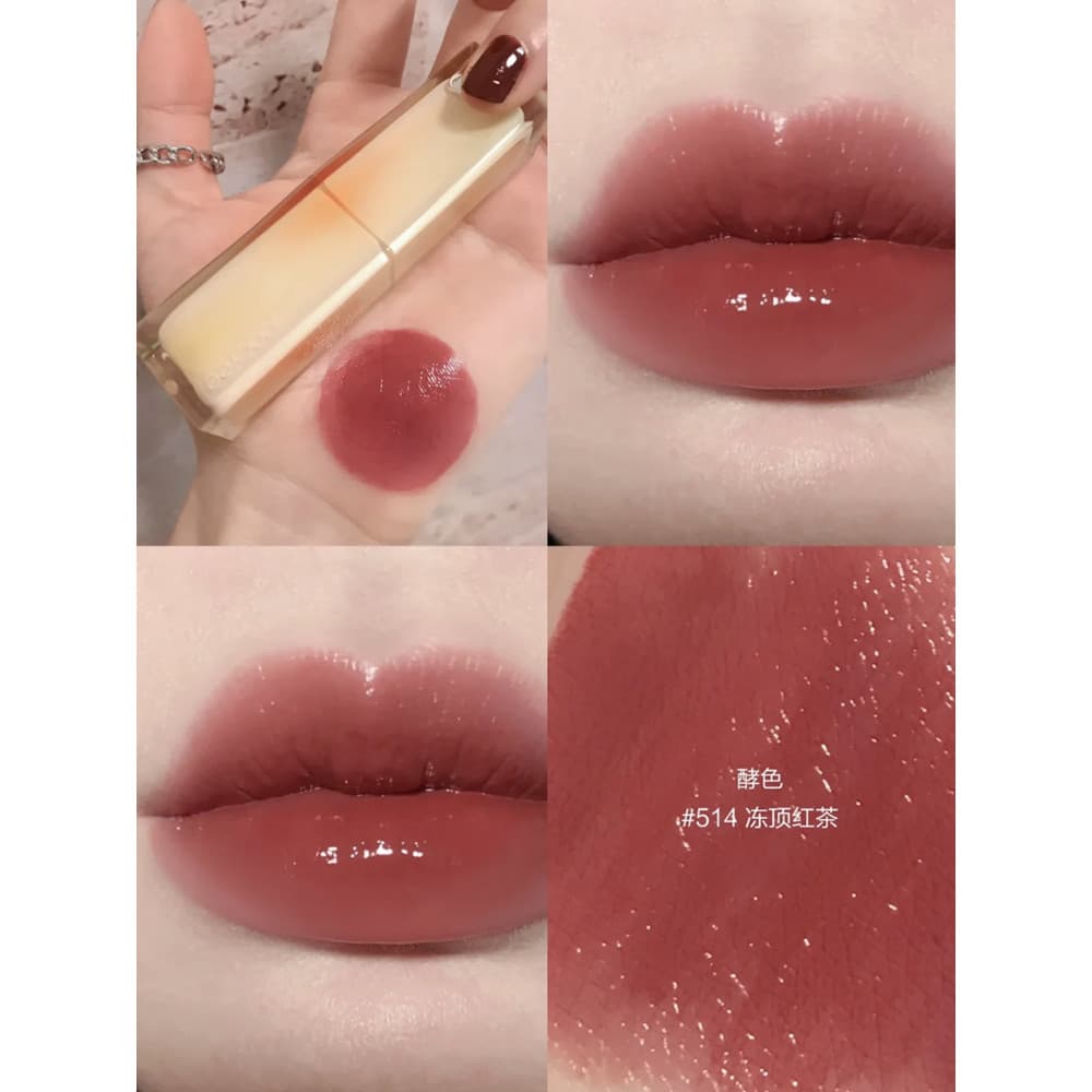 Joocyee batom de cor enzimática verão Zen pó névoa 122 fosco esmalte labial 117 fosco enzima cor pó névoa batom caneta p