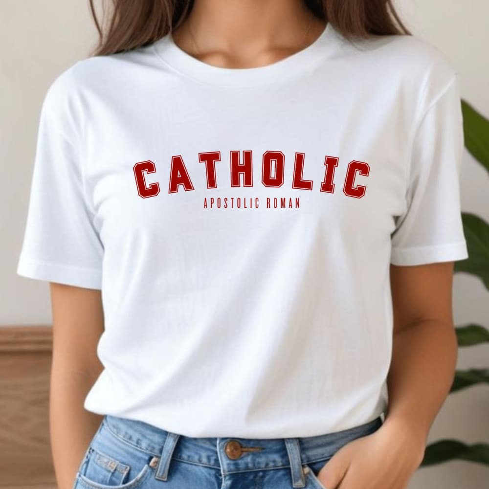 Camiseta Camisa T Shirt Católico Apostólico Romano Cristã Jesus 100% Algodão