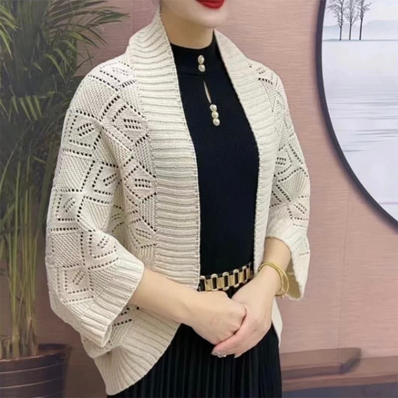 Oco xale exterior jogo high-end primavera outono feminino moda high-end 2025 novo estilo saia combinando Cheongsam Cardi