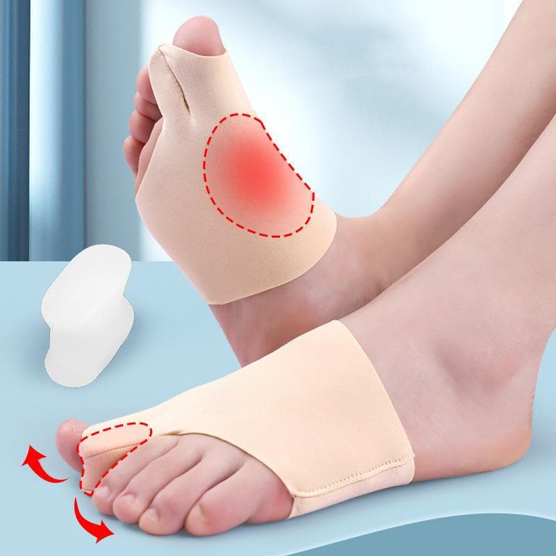 Corretor De Joanete De Silicone , 2 Peças , Protetor De Dedo Grande , Ortopédico , Alívio Da Dor , Hálux Valgus , Joanet