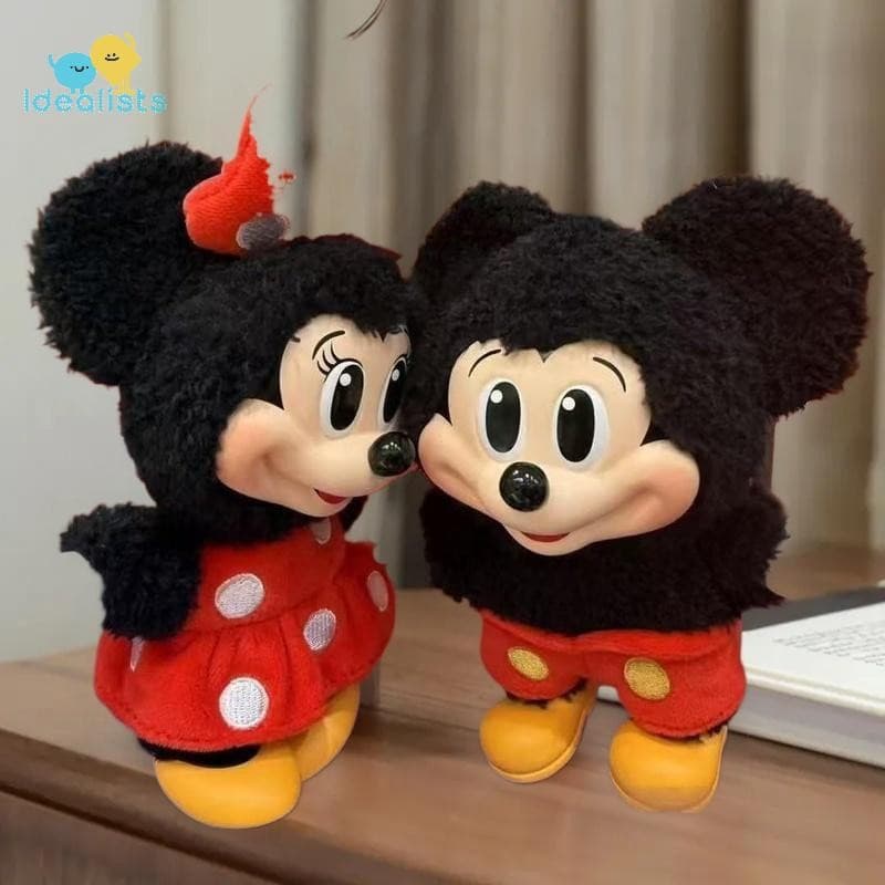 Idealistas 1Pc Bonito Mickey Minnie Boneca Chaveiro Caixa Cega Vinil Saco Pingente Ornamento Anime Figura Decoração Cole