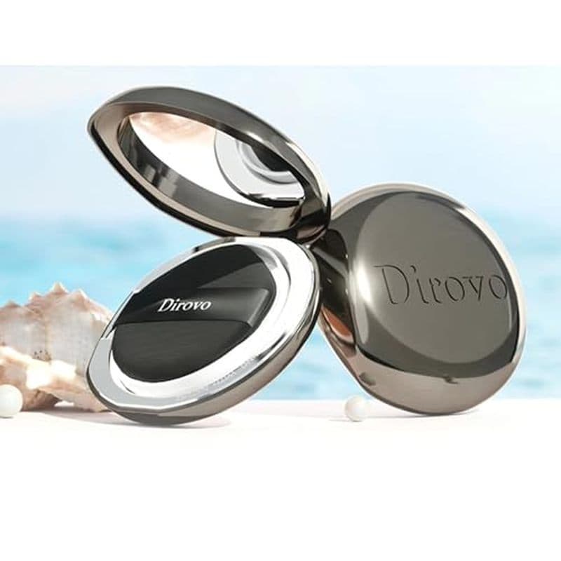 1 PC Novo Creme De Base Dirovo , Em Pó De Longa Duração De Alta Cobertura Para Todos Os Tipos De Pele , 10g (D01-Marfim)