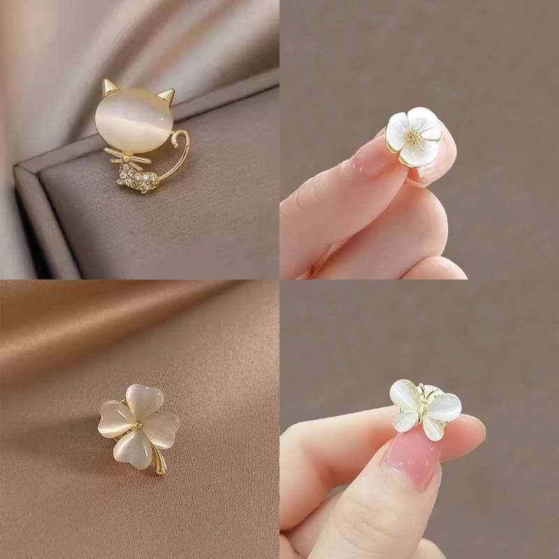 Botão escondido Anti-reflexo broche sem costura ferramenta útil camisa estilo sem costura Bowknot pequeno pino botão de