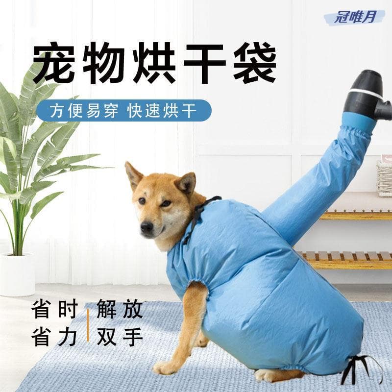 Saco de secagem para animais de estimação, caixa de secagem para banho de cães e gatos, secagem rápida, Anti-voador, mai