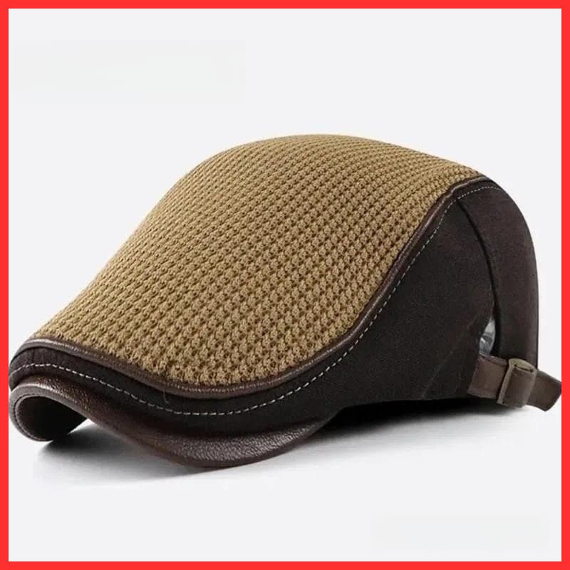 2025 Outono E Inverno Gorro Hera Pai Masculino Chapéu De Topo Plano Quente Jornaleiro Boina De Malha Feminina 56-60c RUS