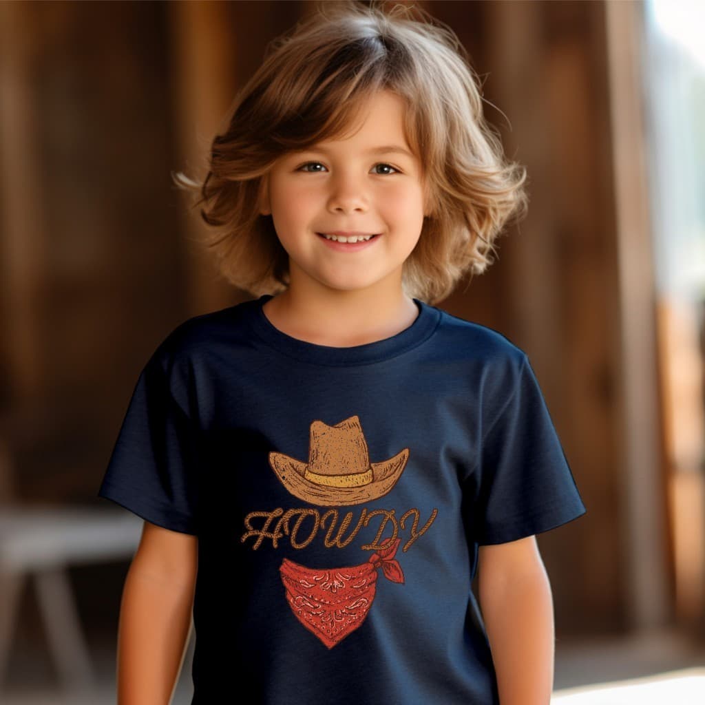 Camiseta Camisa Masculina Infantil Menino Cowboy Moda Country