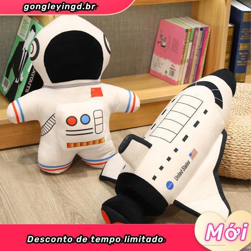 MXBEAUTY Astronauta Brinquedos De Pelúcia Dos Desenhos Animados Nave Espacial Brinquedo Macio Boneca Aniversário Colecio