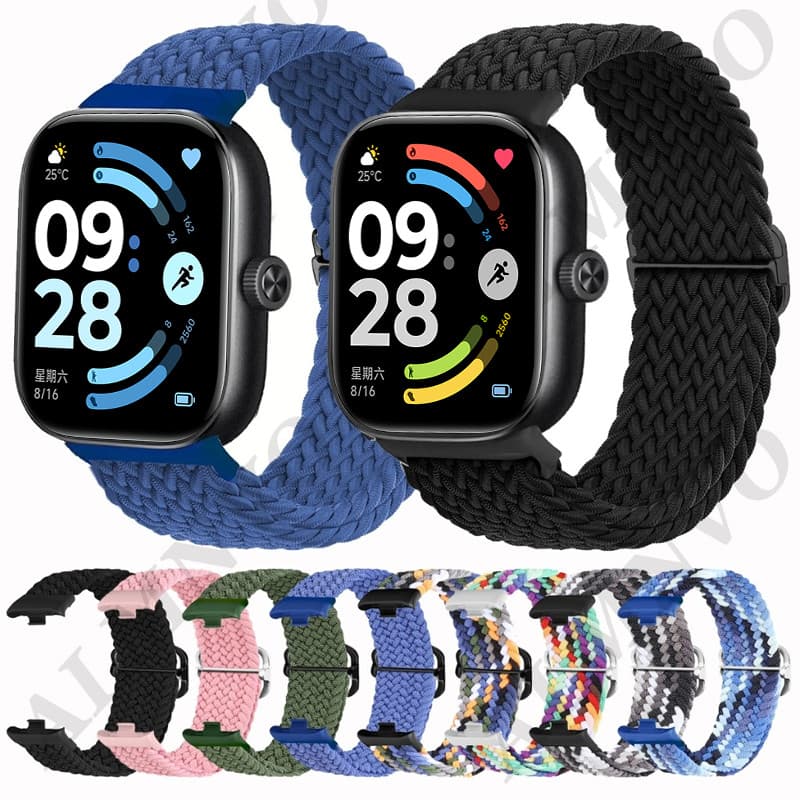 Pulseira De Nylon Para Smartwatch Redmi Watch 6 5 4 / Xiaomi Band 10 9 Pro 8 Pro