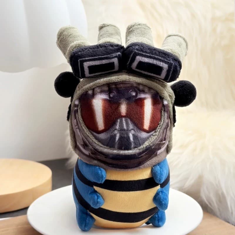 Delta jogo mercadoria worm Haki abelha boneca de pelúcia pingente boneca genuíno Micro worm brinquedo modelo figura