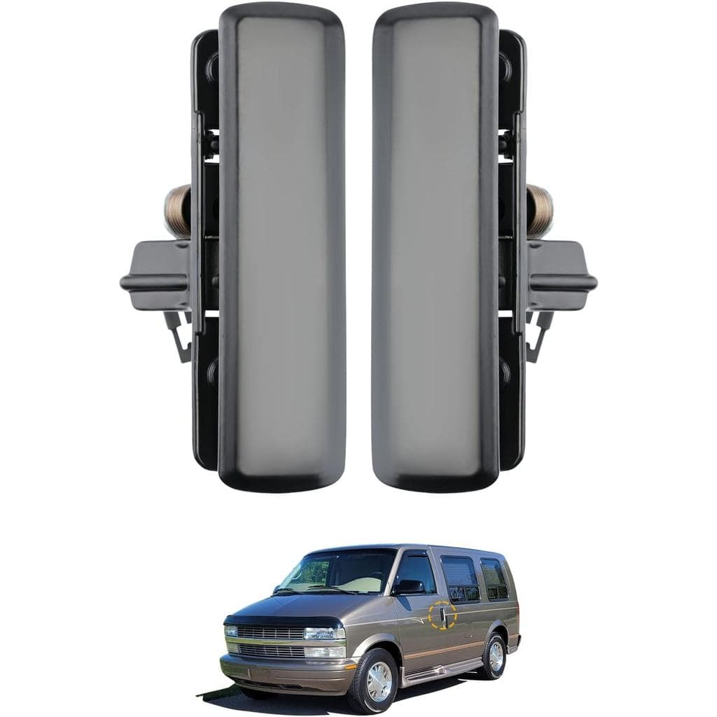 Conjunto de Maçanetas Externas de Metal (Par), Compatível com Chevy Astro 1985-2005, GMC Safari Van, Lado Esquerdo (Moto