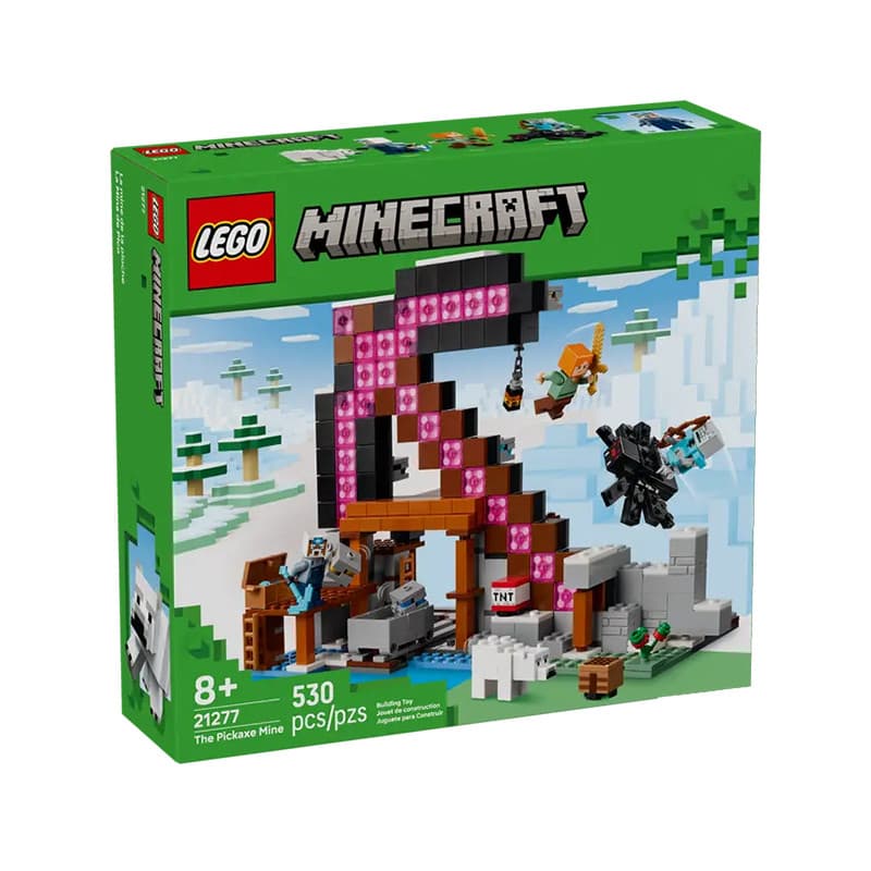 LEGO LEGO Minecraft Series Boy Building Blocks montados brinquedos de partículas pequenas 8 anos +