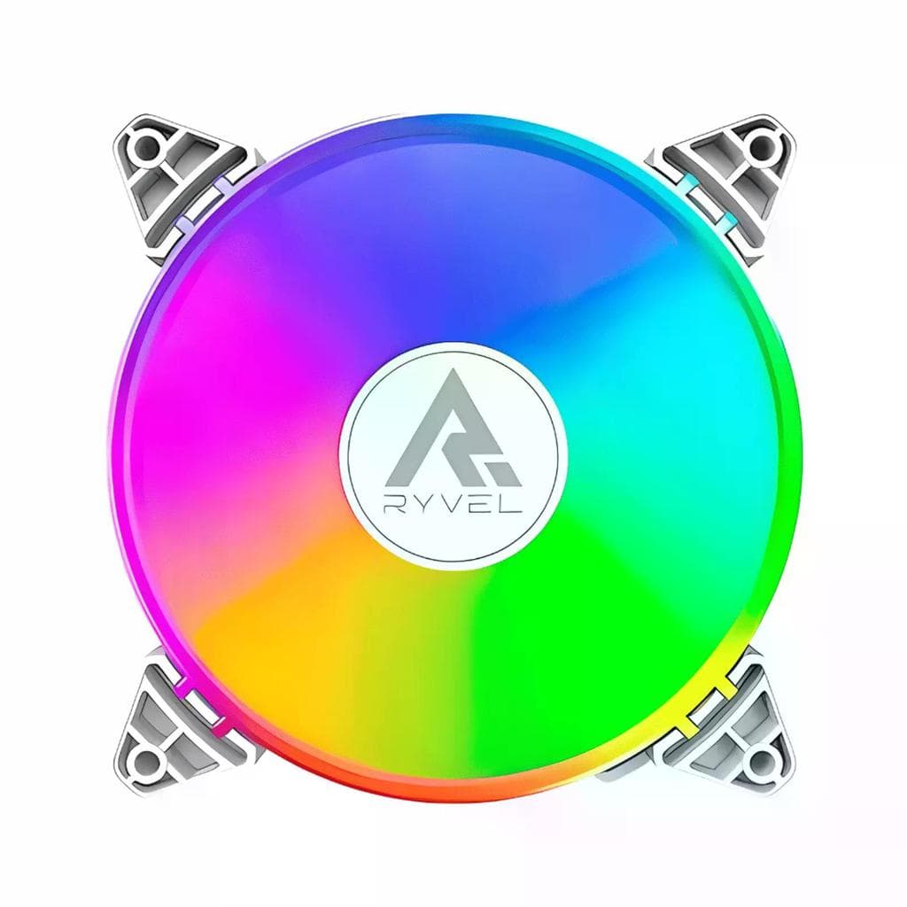 Fan Ryvel Snowy, ARGB, 120mm, Branco, RY-FN-SW-WT-5V