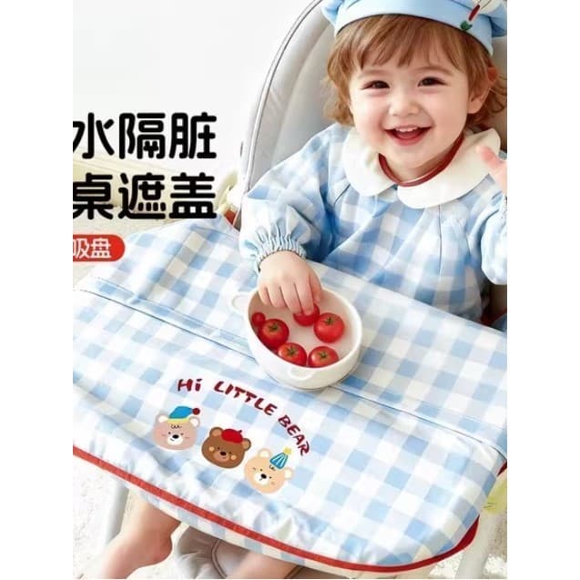 Macacão para comer bebê, cadeira de jantar de uma peça, babador para bebê, comida complementar, à prova d'água, óleo ant