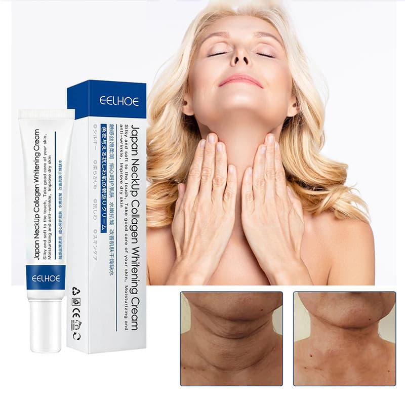Colágeno Creme Redutor De Anti-Envelhecimento Pescoço Linhas Finas Clareador Hidratante Lifting De Aperto Para O