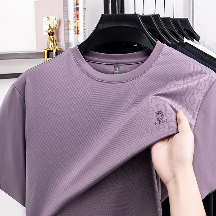 [Seda gelada completa sem costura] 26 verão novo estilo masculino Jacquard de alta qualidade legal respirável de secagem
