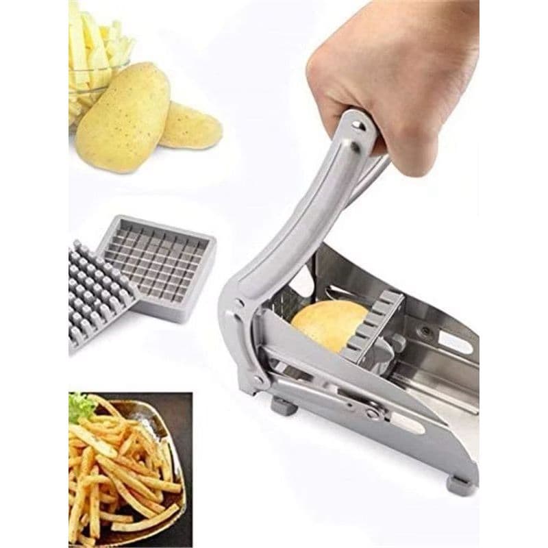 Fatiador de Batatas Cortador de Batata Palito Profissional Duas Espessuras Fatiador de Legumes Frutas Cortador Legumes