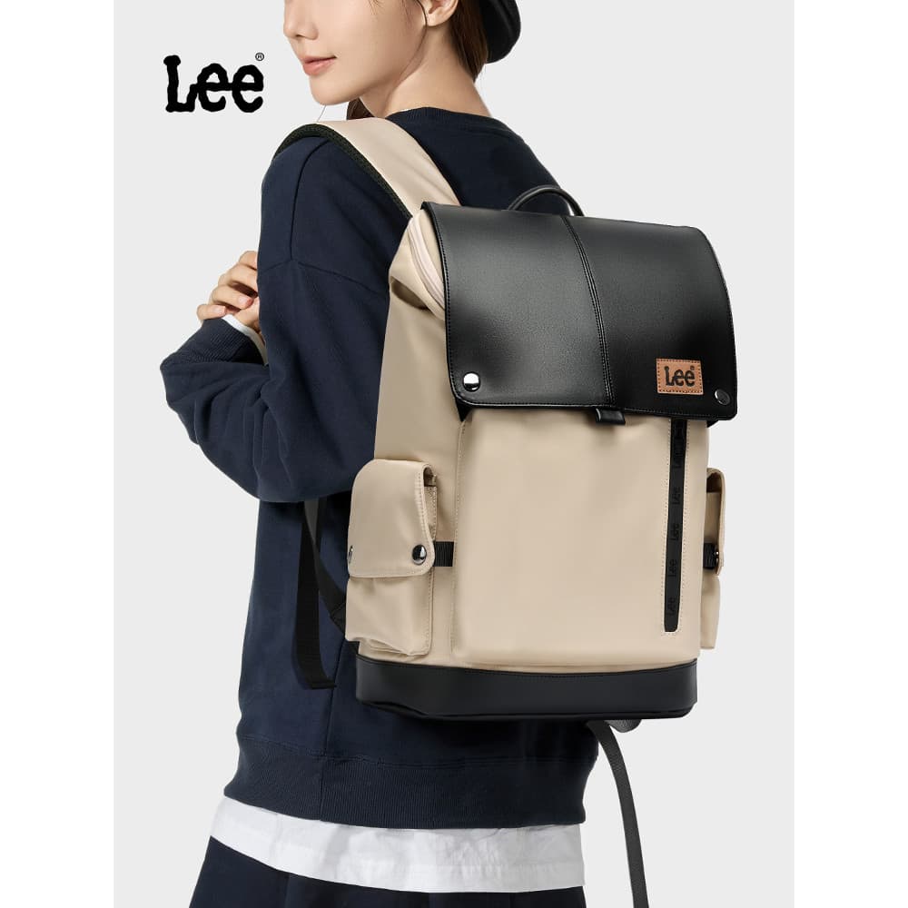 Lee Street Wear mochila feminina 2026 novo estilo grande capacidade de viagem leve mochila viagem Commuter computador sa