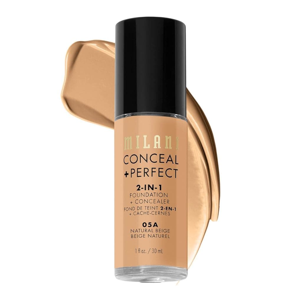 Milani Conceal + Perfect Base + Corretivo 2 em 1 para uma Pele Impecável, Corretor para a Área dos Olhos, Cobre Vermelhi