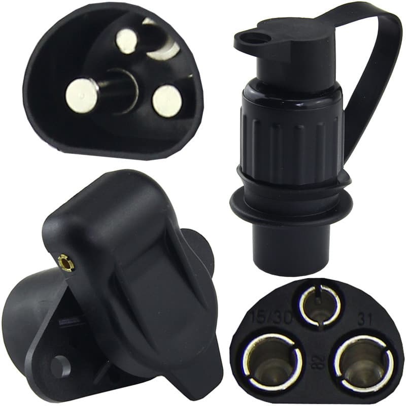 Adequado para máquinas agrícolas de caminhão Chai Interface de três furos Dier Trailer Agrícola Keith Yangma Tomada de c