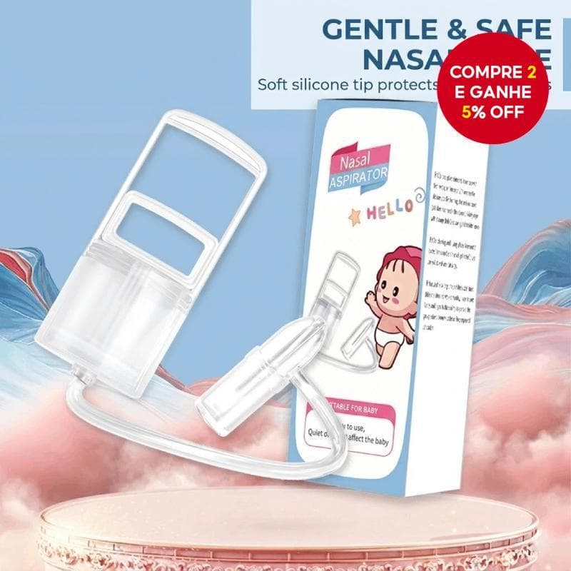 Aspiração Nasal Manual para Bebês - Aspirador de Congestão para Remoção de Muco, Limpador de Nariz Suave e Ferramenta de