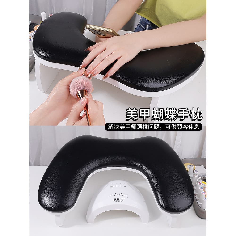 Conjunto de travesseiro de mão para Manicure, almofada russa Premium leve e luxuosa, pano de mesa, almofada PU, descanso