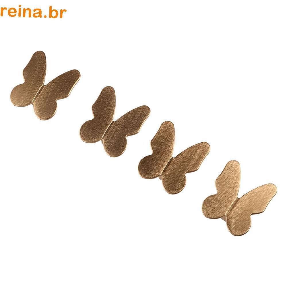 Puxadores De Porta Em Forma De Borboleta REINA , Gaveta De Furo Único Para Ferragens De Móveis , Armário