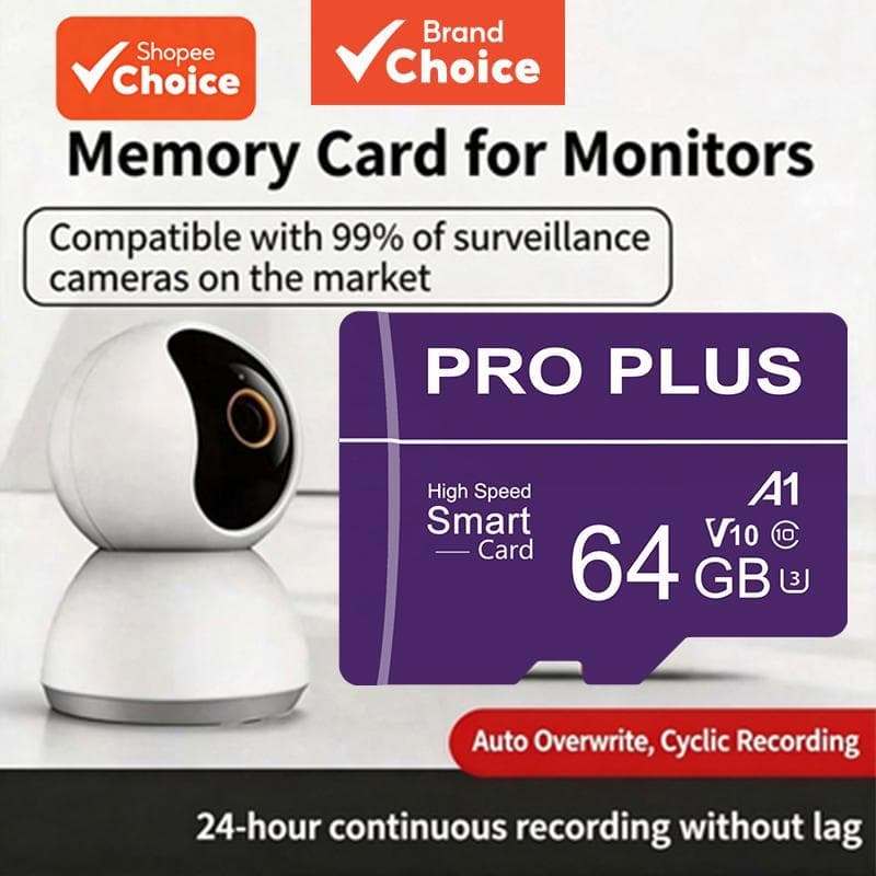 Cartão de Micro Memória à Prova d'Água Classe 10, 16GB/32GB/64GB/128GB de Capacidade Real, Compatível com a Maioria dos