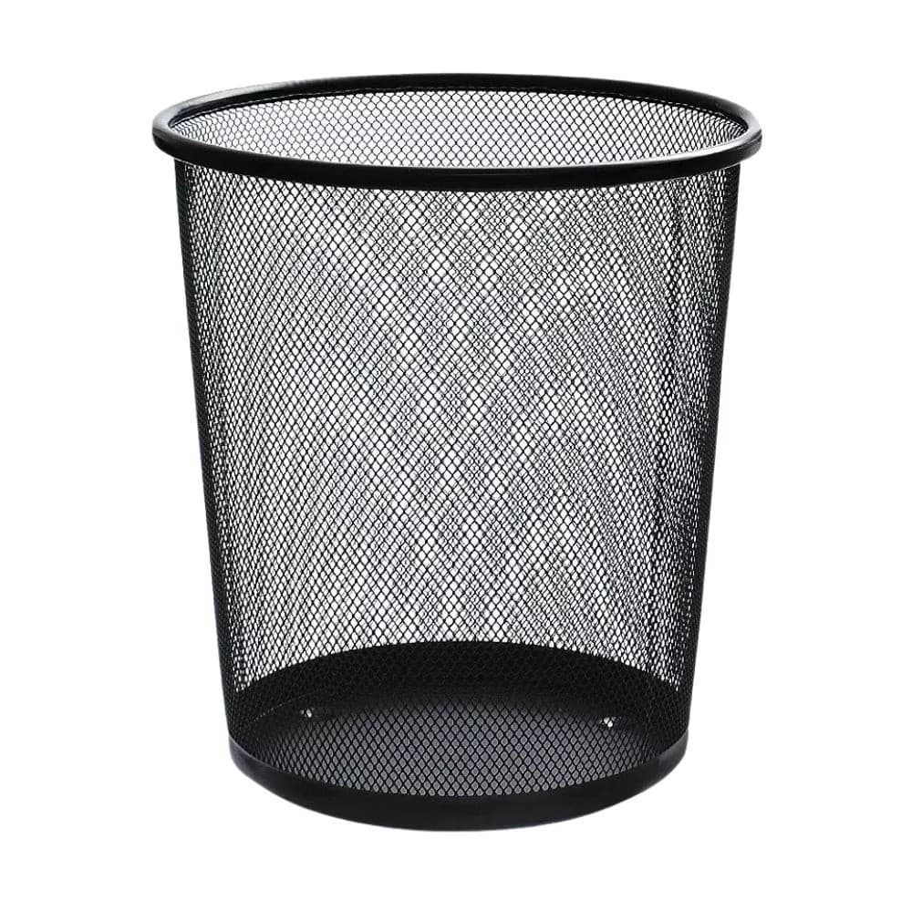 Lixeira Metal 10 Litros Aramado Cesto De Lixo Redonda Para Escritorio Casa Quarto 10L
