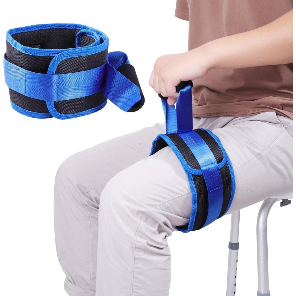 Correia para Elevação de Coxas, Correia para Elevação de Pernas para Mobilidade Limitada, Cinto de Assistência para Elev