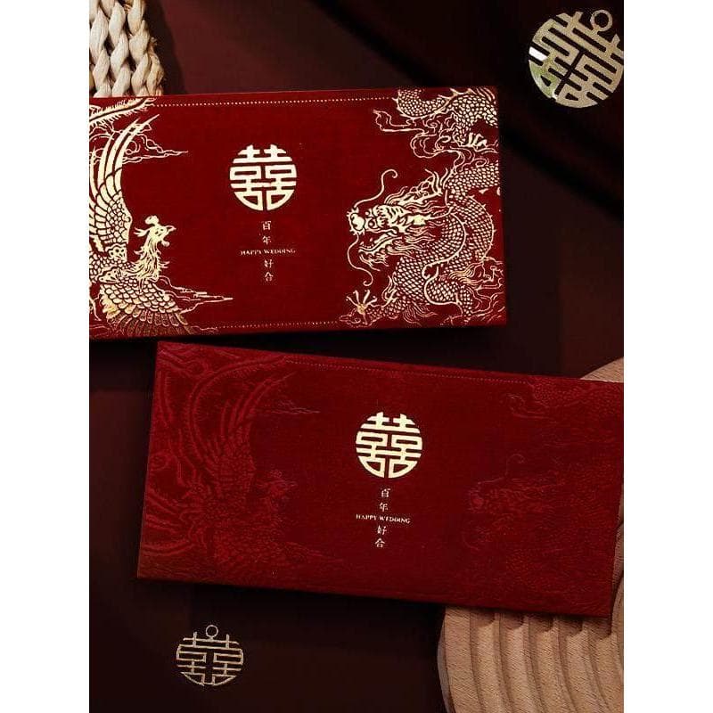 Dragon Phoenix Chengxiang envelope vermelho saco casamento dedicado dez mil Yuan envelope vermelho lucro é selado High-E
