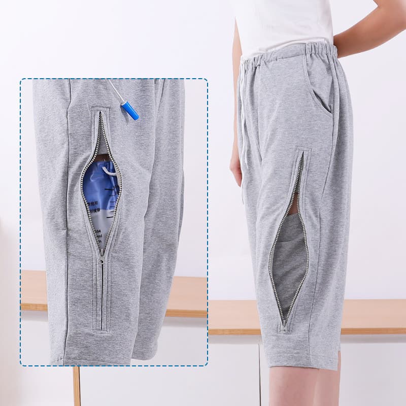 Conjunto de saco de armazenamento de bexiga enfermagem drenagem incontinência primavera verão calças boca urinária criar