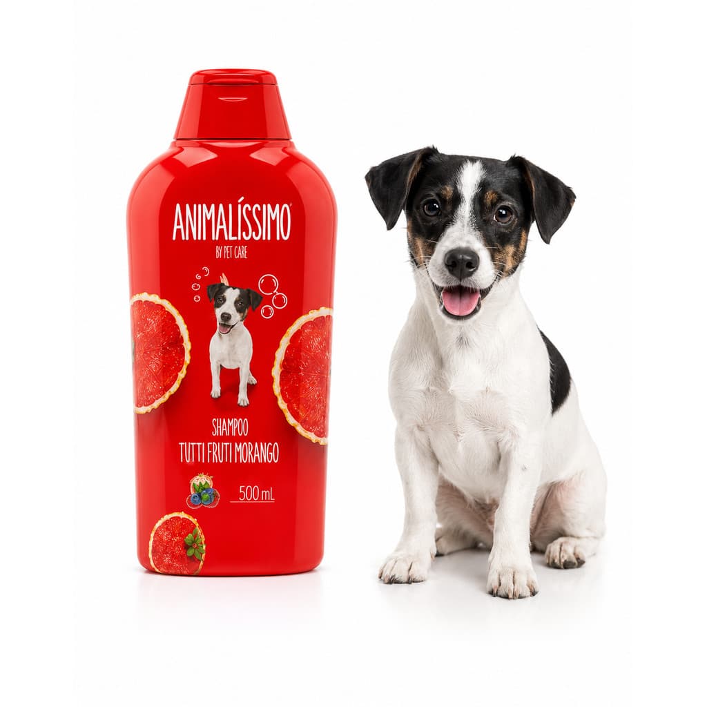 Shampoo Cães Premium Pet 500ml Torta Morango Animalissimo